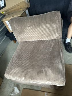 Brand New Brown Armless Chair