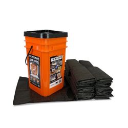 Quick Dam Grab & Go Flood Kit includes 20 Flood Bags in Bucket