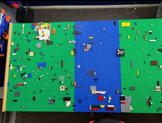 Custom Lego Table w/ 10k+ Legos