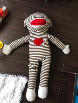 Large monkey stuffed animal - kept in closet since recieved