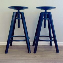 Set Of Black Stools 