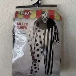 ONE SIZE KILLER CLOWN HALLOWEEN COSTUME