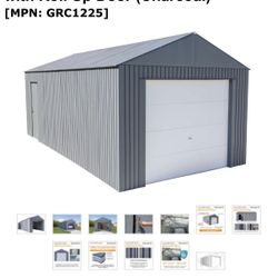 Metal Shed With Garage Door
