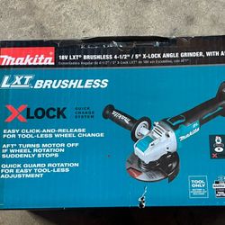 Makita 18v Lxt Brushless 4-1/2”/ 5” Grinder (tool Only)