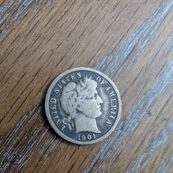 Nice Barber Silver Dime Coin
