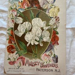 1895 Muzzy Brothers Seed Catalog -original antique
