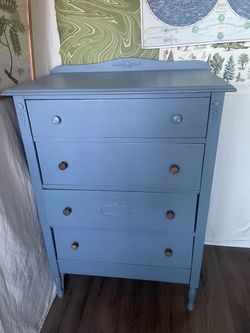 Hardwood antique dresser