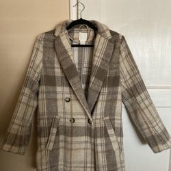 Women’s Plaid Pea Coat