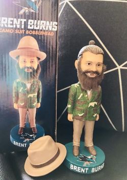 San Jose Sharks Brent Burns Military Bobblehead new in box