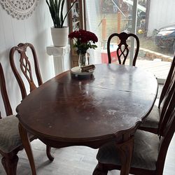 Free table with 6 chairs