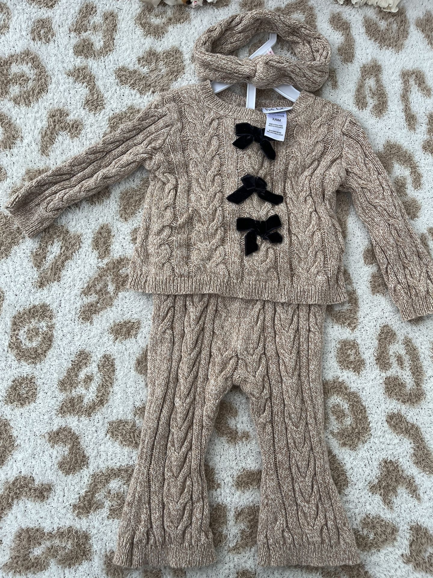 Baby Girl Outfit 3 Piece Set 3-6 Months