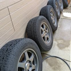 LT275/70R18 Bridgestone Revo + Enkei ST6