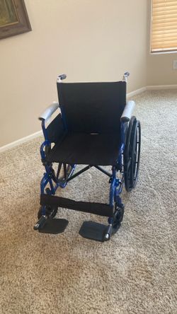 Wheelchair New with 16” 18” or 20” Seat and Footrests