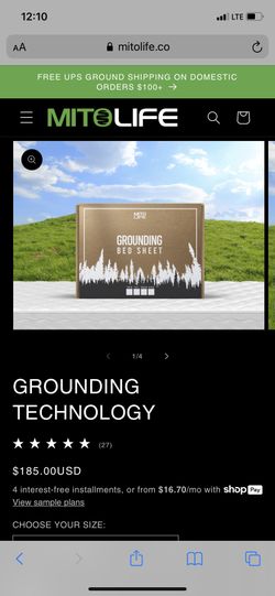 MitoLife Grounding Bed Sheet