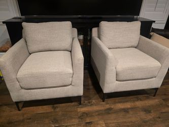 Two accent chairs