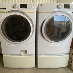 Electrical GE Washer and dryer with Bottom Storage Drawers