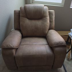 Brown Recliner Chair-Cave Room