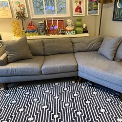 Free Sectional With Cuddler