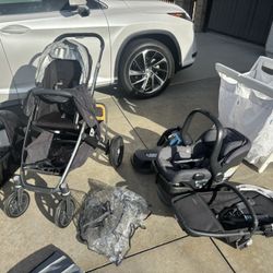 UPPABABY COMPLETE SET STROLLER AND CAR SEAT