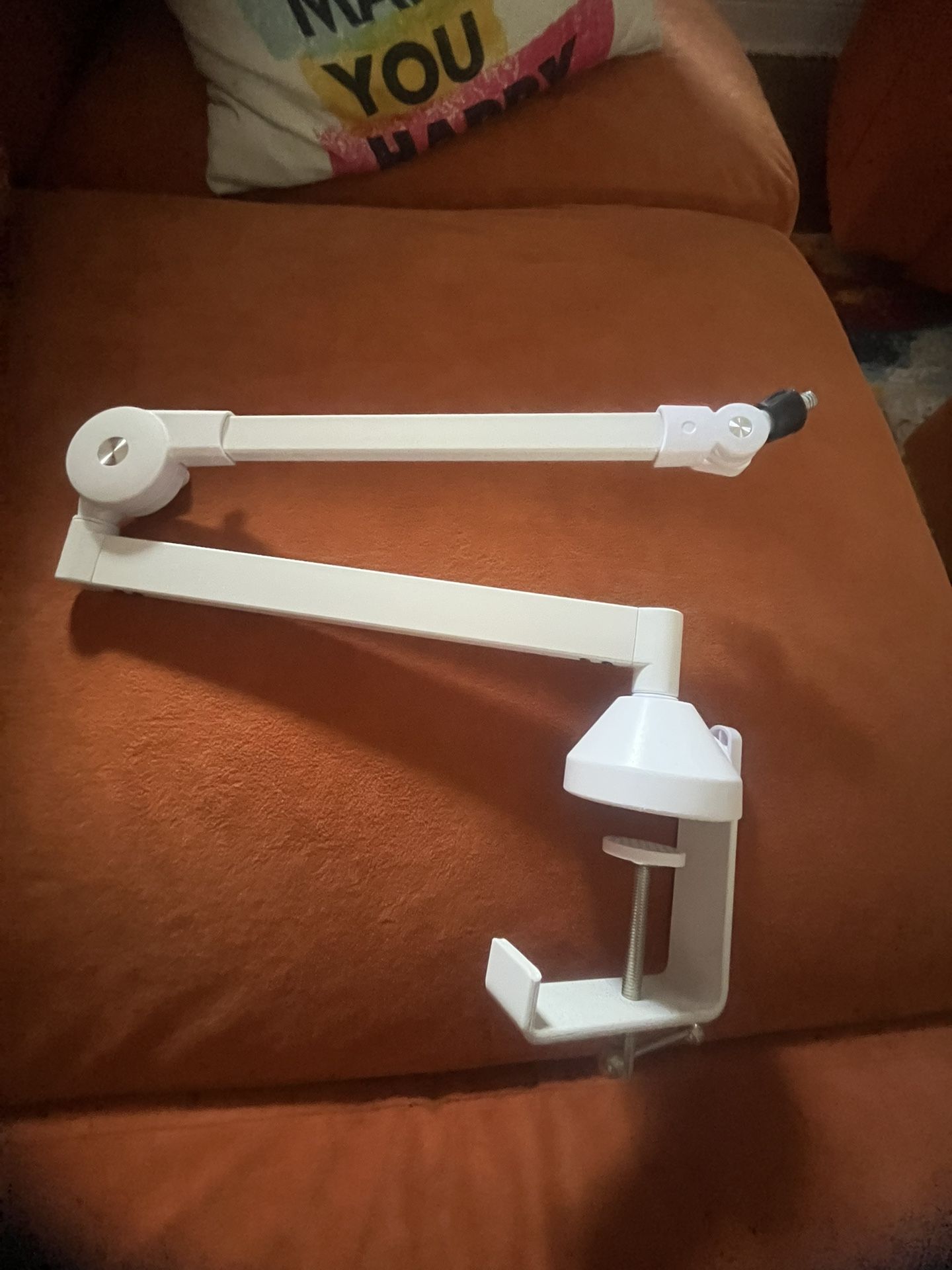White Mic Desk Mic Stand