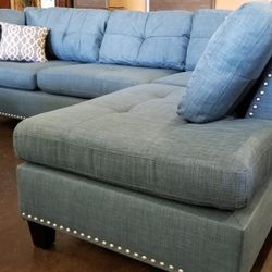 2-Piece Sectional w/ Ottoman