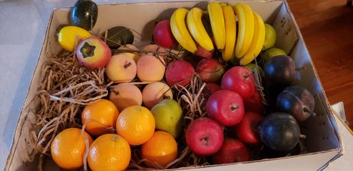 Box of mixed mini fruit on wires..great for gifting or crafting