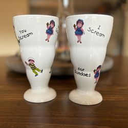 Vintage Sundae Cups 