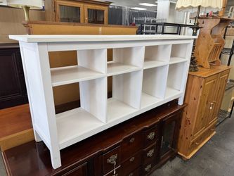 White Cubby Shelf Unit, TV Stand
