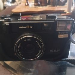 Vintage Minolta Ultra AF Camera With Case