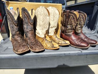 3 Pair Cowboy Boots