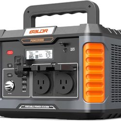 BALDR 1000W Power Station, 808Wh, 18.5 lbs Portable Lightweight Solar Generator with AC Outlet, Multiple Ports for Camping, Home Backup.