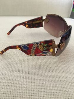 Ed hardy sunglasses with best sale swarovski crystals