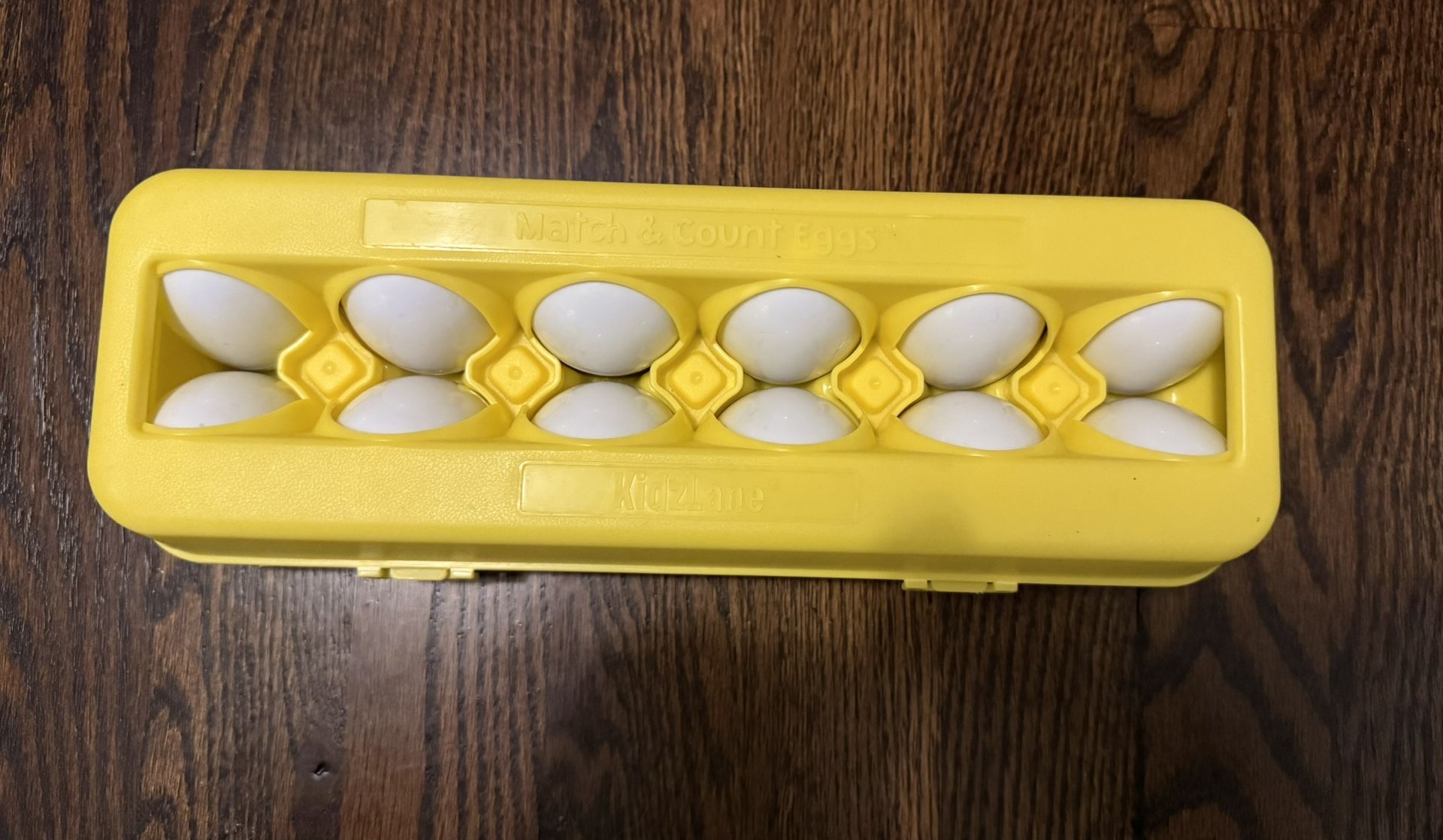 Egg 12pcs Set Match Color & Shape in Yellow Egg Carton