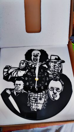 12" Horror Vinyl Record Quartz Wall Clock 