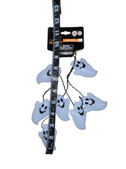 LARGE Halloween Décor Combo - Bat, Ghosts & Witch Legs, String Lights & Necklace