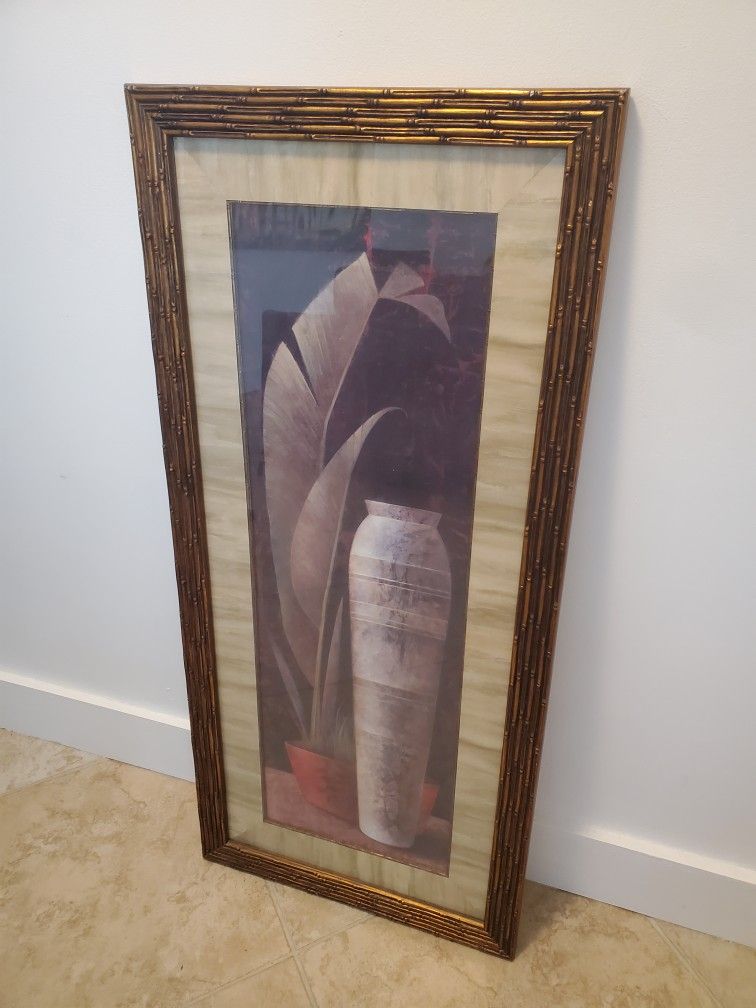 Painting (Print) - Elegant Wood Frame With Glass