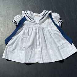 Vintage C.L. Castro Girls Nautical Sailor Dress