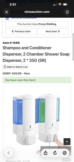 Shampoo & Conditioner Dispenser