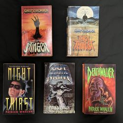 5 Vintage Horror Paperbacks Book Lot - Robert McCammon & Patrick Whalen