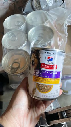 Hill's Science Diet Adult Sensitive Stomach & Sensitive Skin Chicken & Vegetable Entree, Wet Dog Food, 6 cans