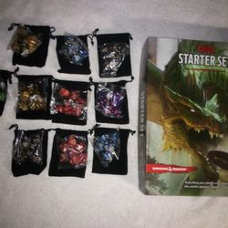 Dungeons & Dragons Starter Kit Plus 10 Sets Of Dice