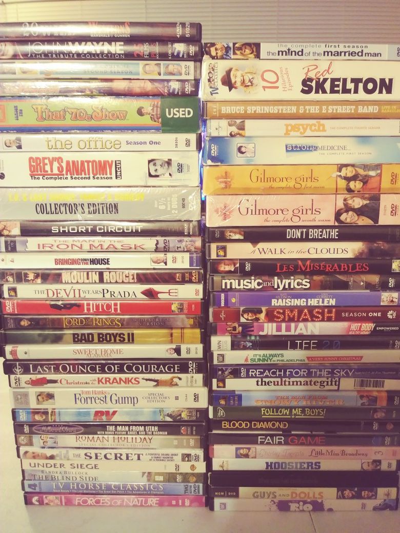 97 DVD'S FOR SALE