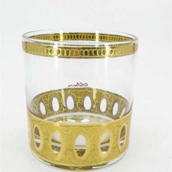 Set Of 8. 22k Culver Antigua Barware Glasses 