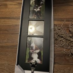 New  Doggie Picture Frame With Leash Hook 