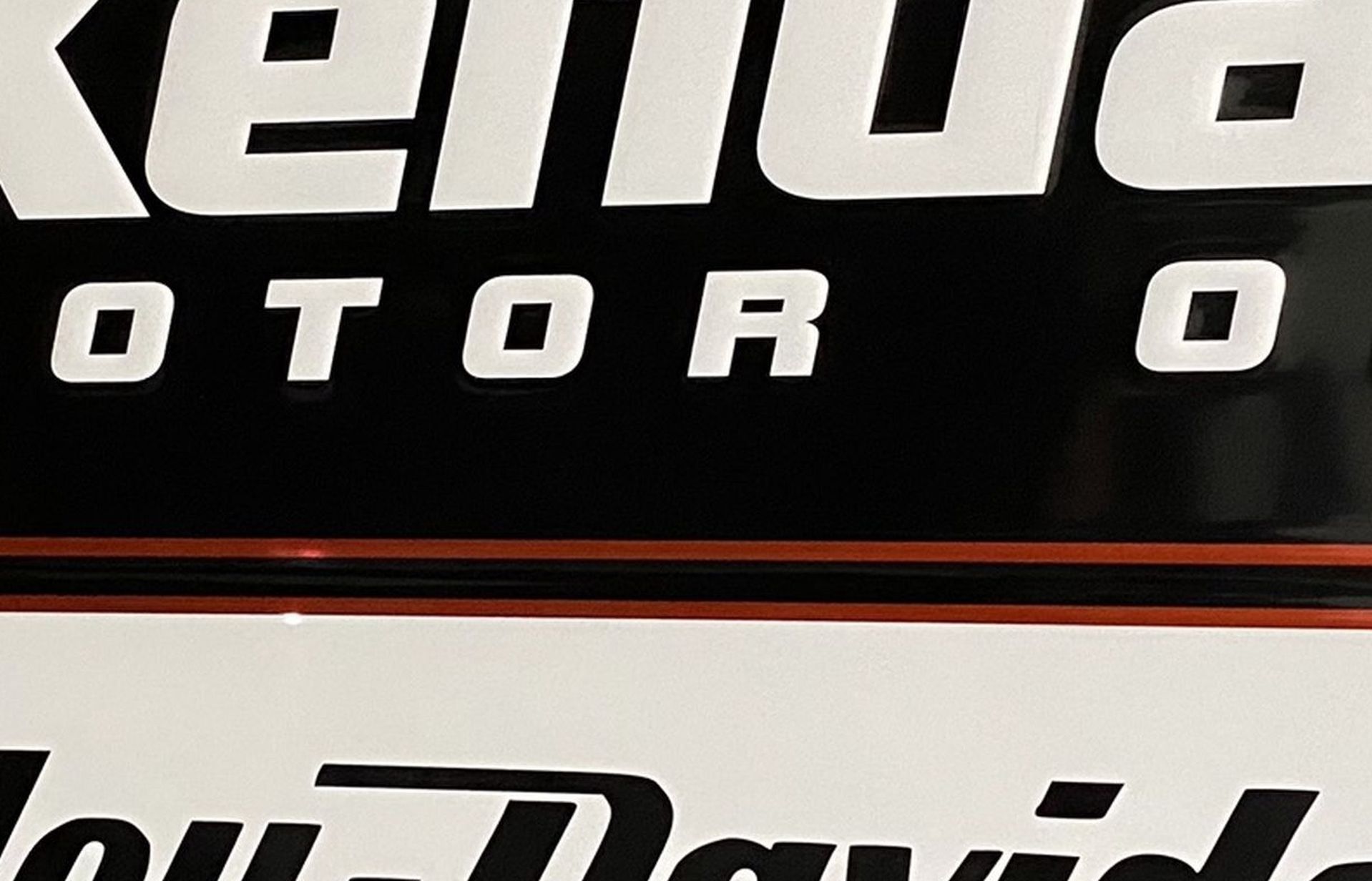 Large Metal Harley Davidson Sign