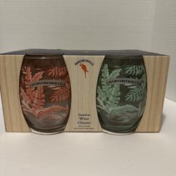 4-Piece Jimmy Buffet Margaritaville Stemless Wine Glasses (20 fl. oz | 591 mL) 