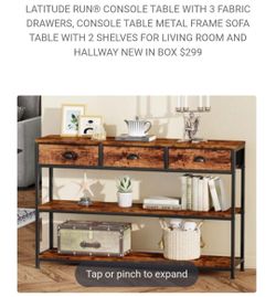 Brown console table (new)