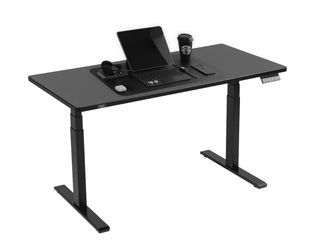 New! 55x28in Power Lift Height Adjustable Standing Desk with Dual Motor