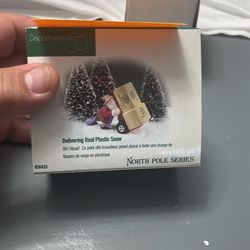 Delivering real plastic snow department 56 N. Pole series