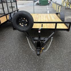 2026 7x10 Flat Bed Trailer 